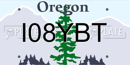 I08YBT Oregon License Plate