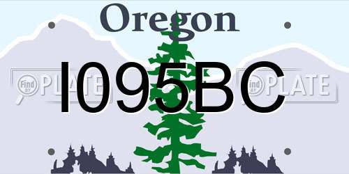 I095BC Oregon License Plate