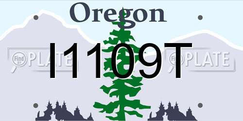 I1109T Oregon License Plate