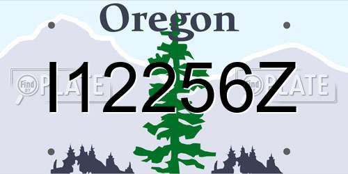 I12256Z Oregon License Plate