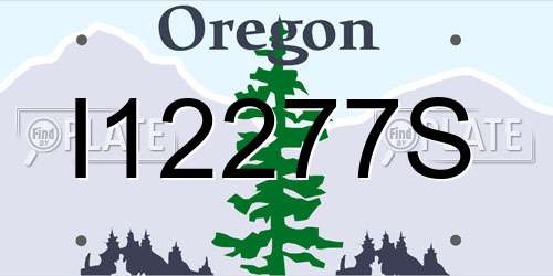 I12277S Oregon License Plate