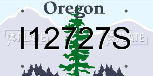 I12727S Oregon License Plate