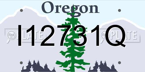 I12731Q Oregon License Plate