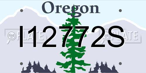 I12772S Oregon License Plate