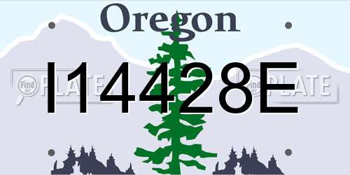 I14428E Oregon License Plate