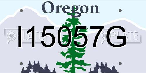 I15057G Oregon License Plate