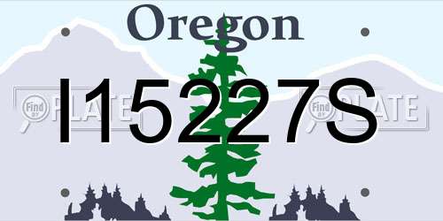 I15227S Oregon License Plate