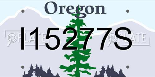 I15277S Oregon License Plate