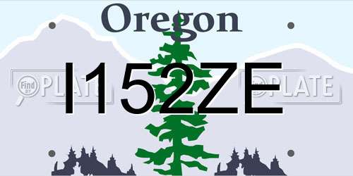 I152ZE Oregon License Plate