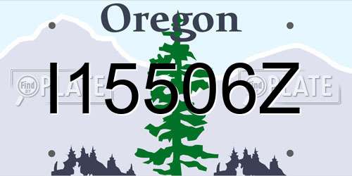 I15506Z Oregon License Plate