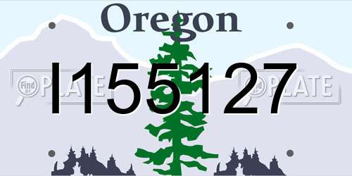 I155127 Oregon License Plate