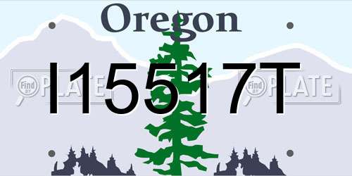 I15517T Oregon License Plate