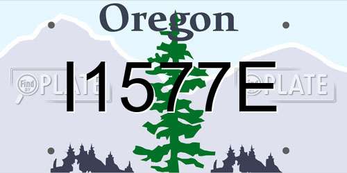 I1577E Oregon License Plate
