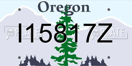 I15817Z Oregon License Plate