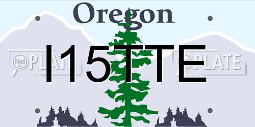 I15TTE Oregon License Plate