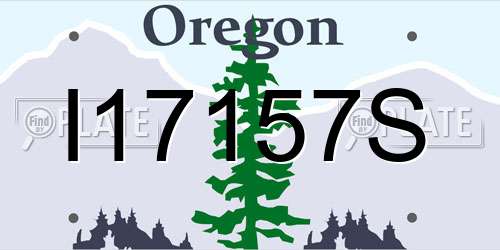 I17157S Oregon License Plate