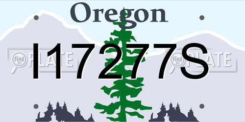 I17277S Oregon License Plate