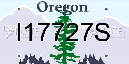 I17727S Oregon License Plate