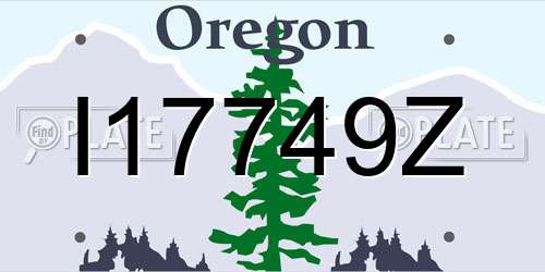 I17749Z Oregon License Plate
