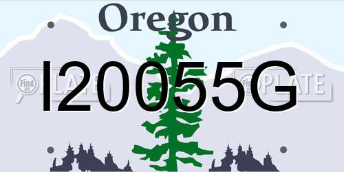 I20055G Oregon License Plate