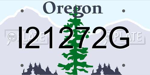 I21272G Oregon License Plate