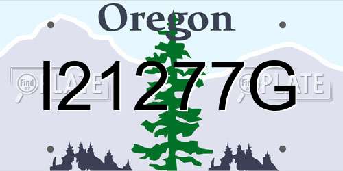 I21277G Oregon License Plate