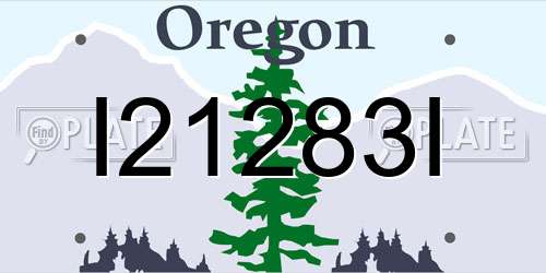 I21283I Oregon License Plate