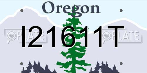 I21611T Oregon License Plate