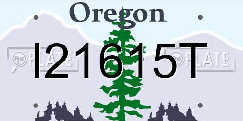 I21615T Oregon License Plate