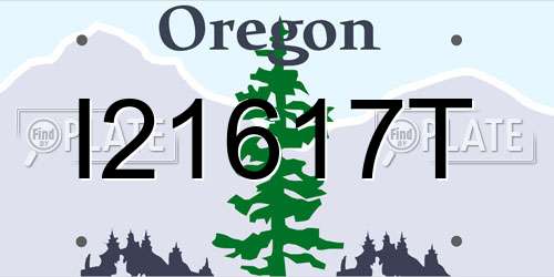 I21617T Oregon License Plate