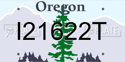 I21622T Oregon License Plate