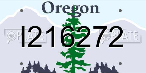 I216272 Oregon License Plate