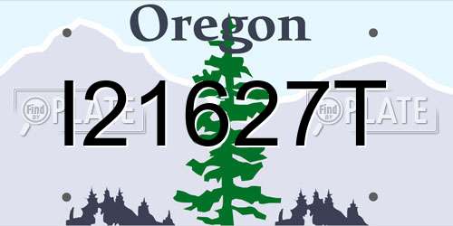 I21627T Oregon License Plate