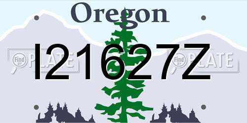 I21627Z Oregon License Plate