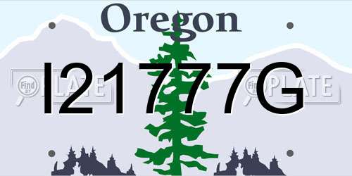I21777G Oregon License Plate
