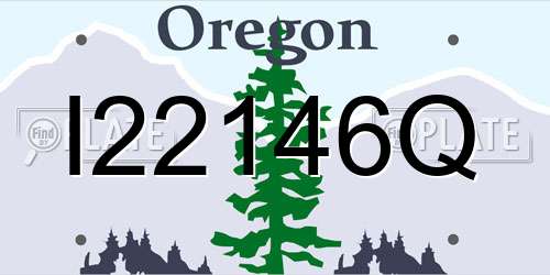I22146Q Oregon License Plate