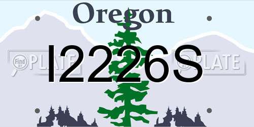 I2226S Oregon License Plate