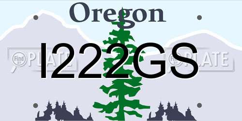 I222GS Oregon License Plate