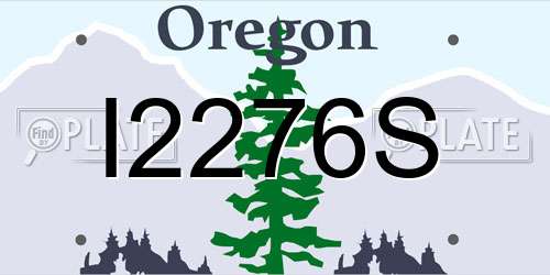 I2276S Oregon License Plate