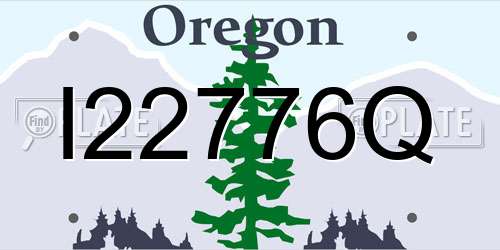 I22776Q Oregon License Plate