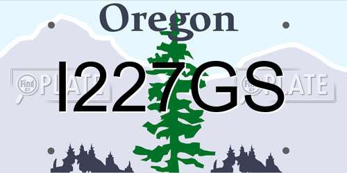I227GS Oregon License Plate