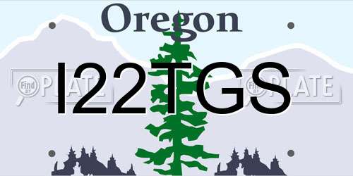 I22TGS Oregon License Plate