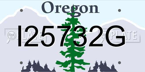I25732G Oregon License Plate