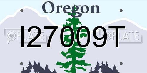 I27009T Oregon License Plate