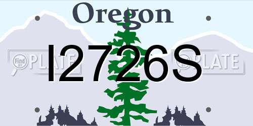I2726S Oregon License Plate