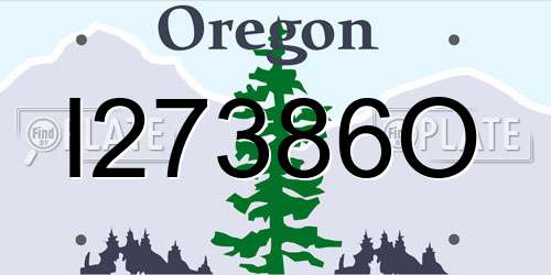 I27386O Oregon License Plate