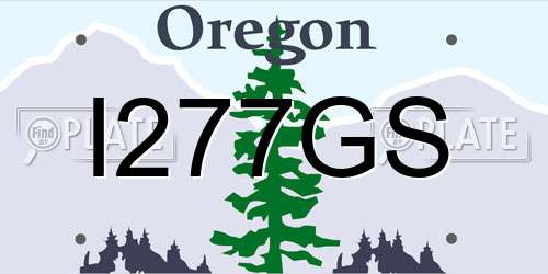 I277GS Oregon License Plate