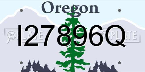I27896Q Oregon License Plate
