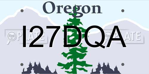 I27DQA Oregon License Plate