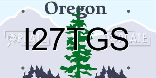 I27TGS Oregon License Plate